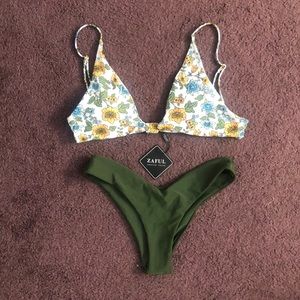 Zaful floral print bikini